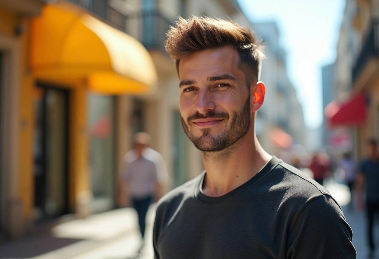 homme cheveux